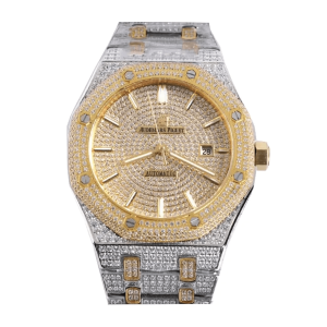 Audemars Piguet Royal Oak Selfwinding</br> 41 mm, Yellow Gold/Silver/Gem Set </br> Ref. 15400SR.OO.1220SR.01
