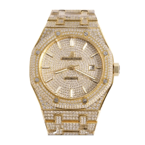 Audemars Piguet Royal Oak Selfwinding</br> 41 mm, Yellow Gold/Gem Set </br> Ref. 15400SR.OO.1220SR.01