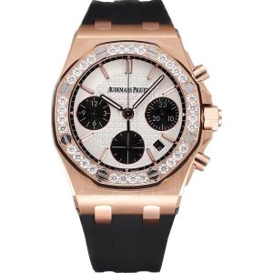 Audemars Piguet Royal Oak Offshore Chronograph</br> 37 mm, White/Black/Rose Gold </br> Ref. 26231OR.ZZ.D003CA.01