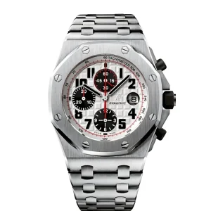 Audemars Piguet Royal Oak Offshore</br> 42 mm, White aka Panda </br> Ref. 26170ST.OO.1000ST.01