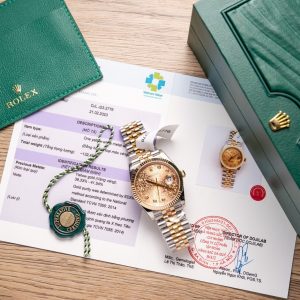 Rolex DateJust Replica Watch Gold Wrapped Fluted Dial GM Factory 36mm
