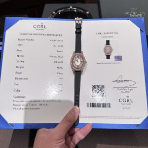 Chopard Gold Wrapped Replica Women’s Watch Moissanite Diamonds 34mm