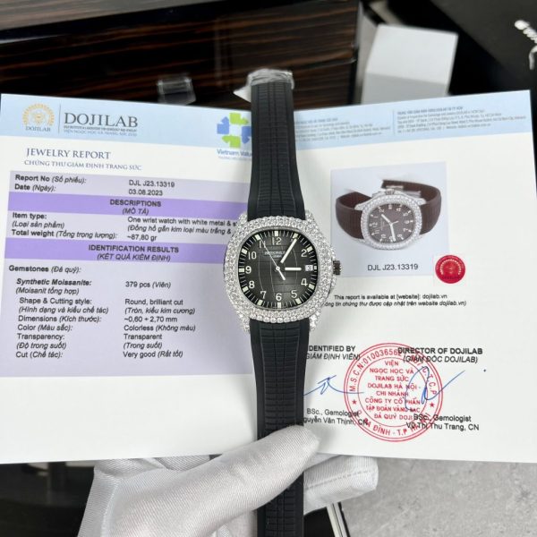 Patek Philippe Replica Watch Aquanaut 5167 Custom Moissanite Diamonds 3K Factory 40mm