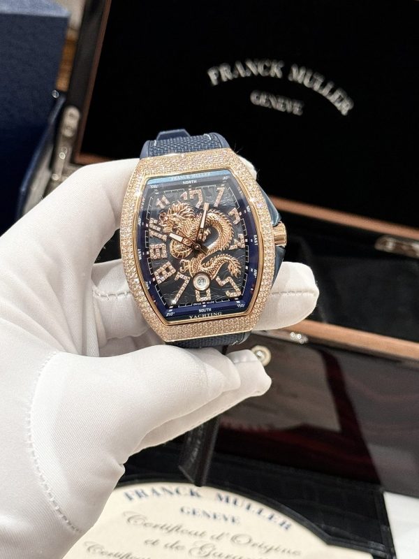 Franck Muller Replica Watch Vanguard Dragon V45 Blue ABF Factory 45mm