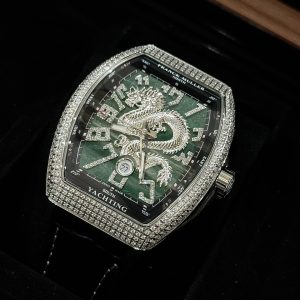 Franck Muller Replica Watches Vanguard Dragon V45 Green ABF Factory 45mm