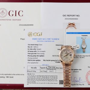 Rolex Day-Date Dial Mother Of Pearl Best Replica Watch Custom Gold Wrapped 36mm
