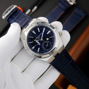Vacheron Constantin Overseas Dual Time 7900V Replica Watch Blue Dial PZ Factory 41mm