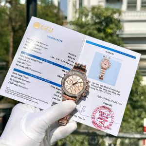 Rolex Daytona 126595TBR Replica Watch Custom Gold Wrapped And Moissanite Diamonds 40mm
