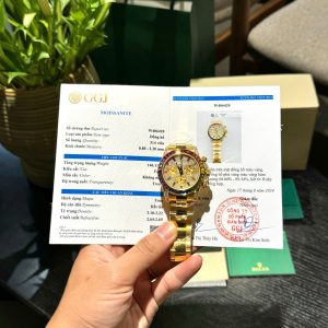 Rolex Daytona 116598RBOW Refined Moissanite & Synthentic Gemstone 18K Gold Wrapped 40mm