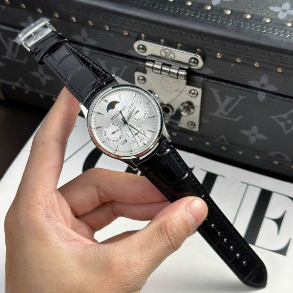 Jaeger LeCoultre Fake Watches Master Ultrathin Perpetual Calendar Dial Silver VR Factory 39mm