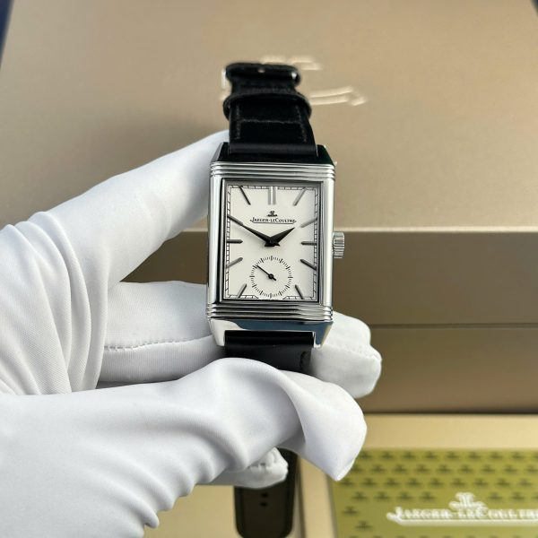 Jaeger LeCoultre Best Copies Watch White Dial Leather Strap MG Factory 27.4×45.6mm
