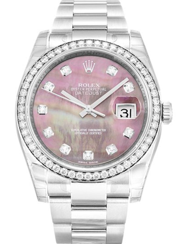 Rolex Datejust 36mm Mother of Pearl – Black Dial 116244