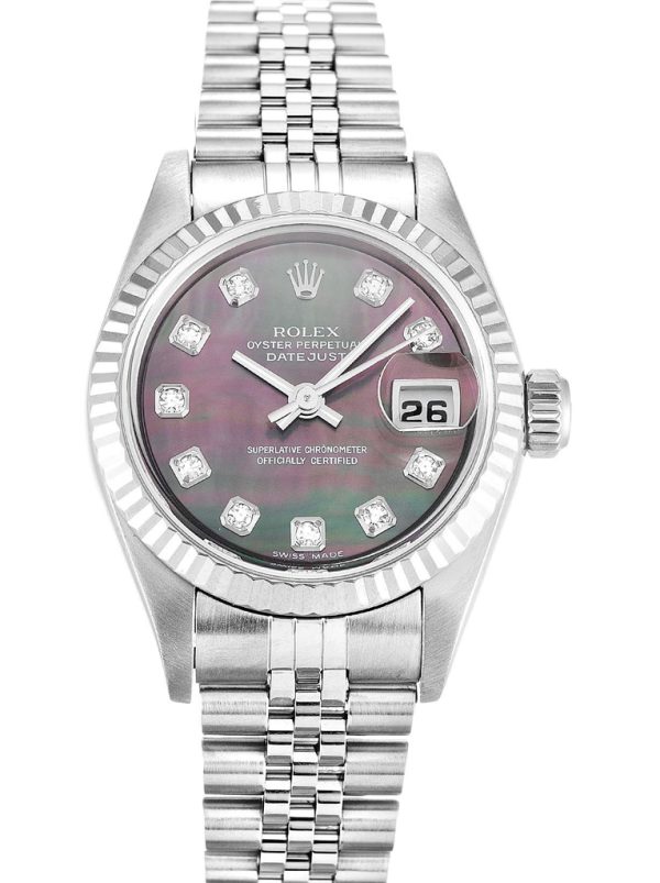 Rolex Lady-Datejust 26mm Mother of Pearl – Black Dial 79174