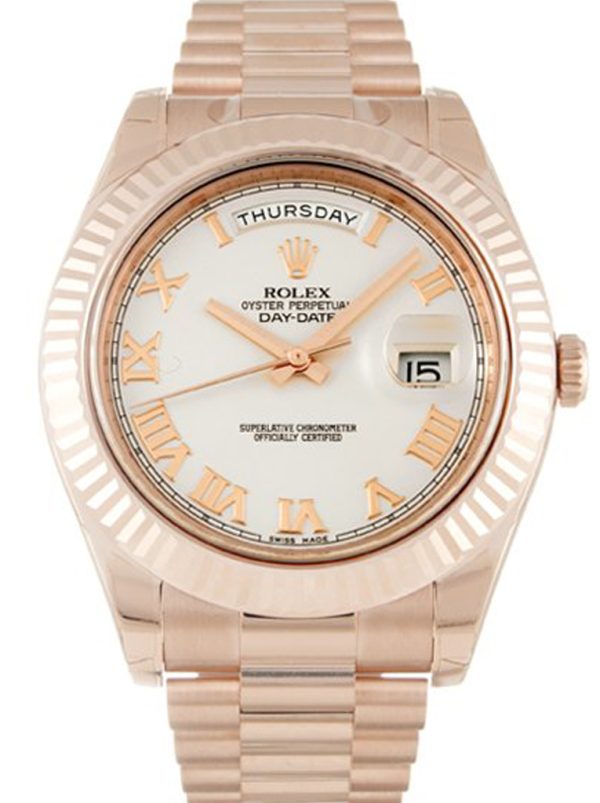 Rolex Day-Date II 41mm Ivory Dial 218235