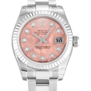 Rolex Lady-Datejust 26mm Gold Dust – Pink Dial 179174