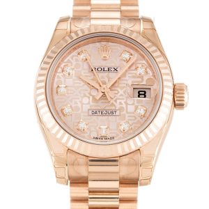 Rolex Lady-Datejust 26mm Rose Dial 179175