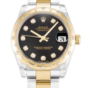 Rolex Datejust Mid-Size 31mm Black Dial 178343