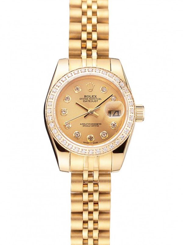 Superclone Rolex Datejust 28mm Gold Dial 1454096