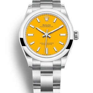 Rolex Oyster Perpetual Lady 31mm Yellow Dial 277200