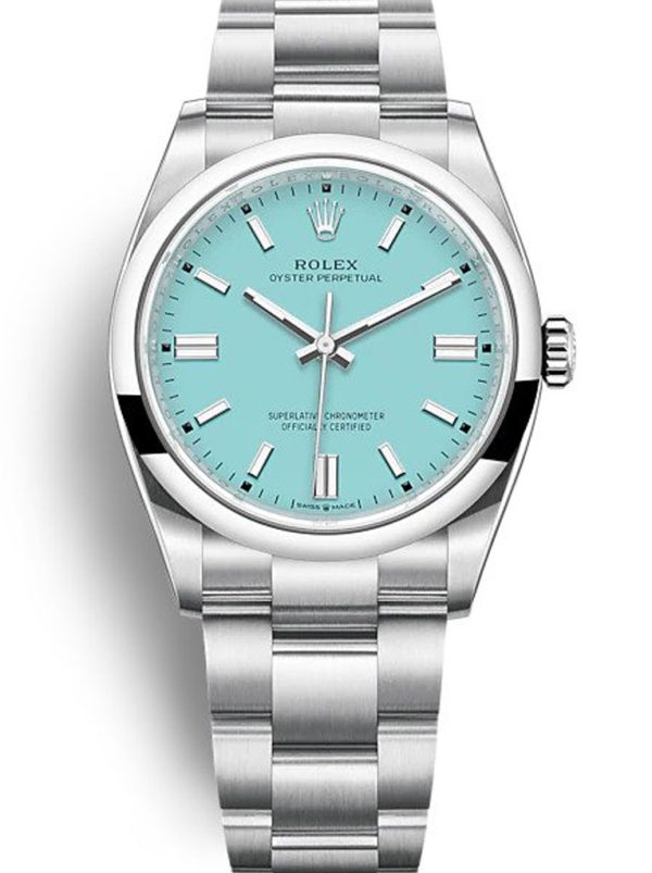 Rolex Oyster Perpetual 36mm Tiffany Blue Dial 126000