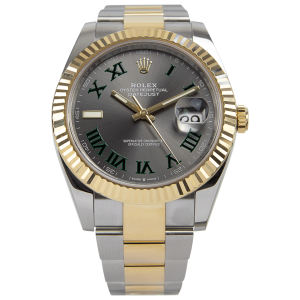 Rolex Datejust II 41mm Rhodium Dial 126333 “Wimbledon” Two-Tone Oyster