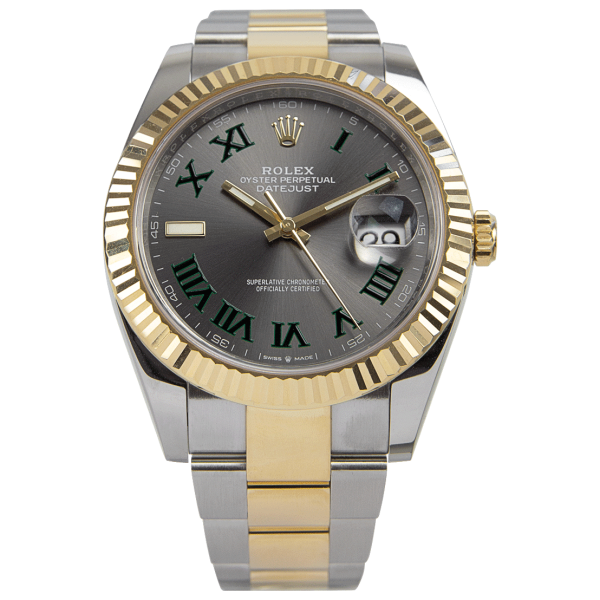 Rolex Datejust II 41mm Rhodium Dial 126333 “Wimbledon” Two-Tone Oyster
