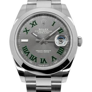 Superclone Rolex Datejust 41mm Rhodium Dial 126300 “Wimbledon” Oyster