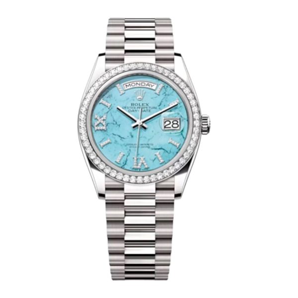 Rolex Day-Date 36 mm Turquoise Dial 128349RBR