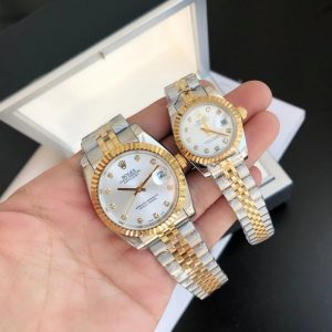 Rolex Datejust 36/28mm RG/SS Jub Sliver/Dia