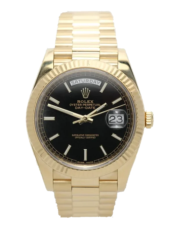 Superclone Rolex Day-Date 40 mm Black Dial 228238