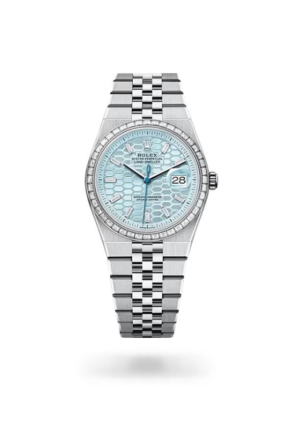 Rolex Land-Dweller 36 mm platinum and diamonds