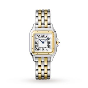 Cartier Panthère De Cartier Watch Medium Model Quartz Yellow Gold Steel W2PN0007