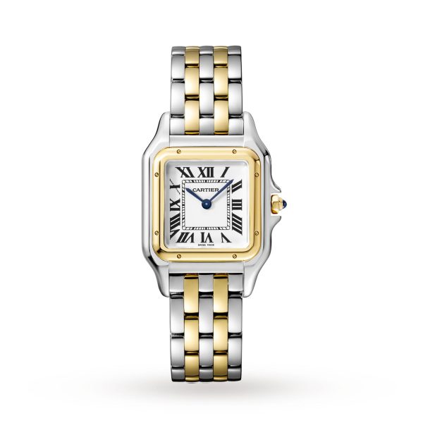 Cartier Panthère De Cartier Watch Medium Model Quartz Yellow Gold Steel W2PN0007