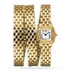 Cartier Panthère De Cartier Watch Mini Model Quartz 18k Yellow Gold WGPN0012