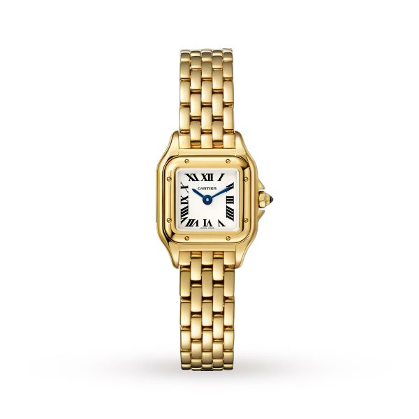 Cartier Panthère De Cartier Watch Mini Model Quartz Yellow Gold WGPN0016