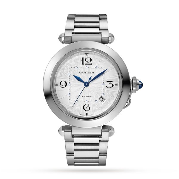 Cartier Pasha De Cartier Watch 41mm Automatic Steel Interchangeable Metal And Leather Straps WSPA0009