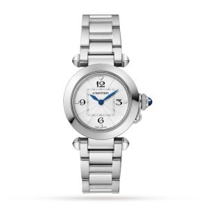 Cartier Pasha de Cartier Watch 30mm Quartz Steel Interchangeable Metal And Leather Straps WSPA0021