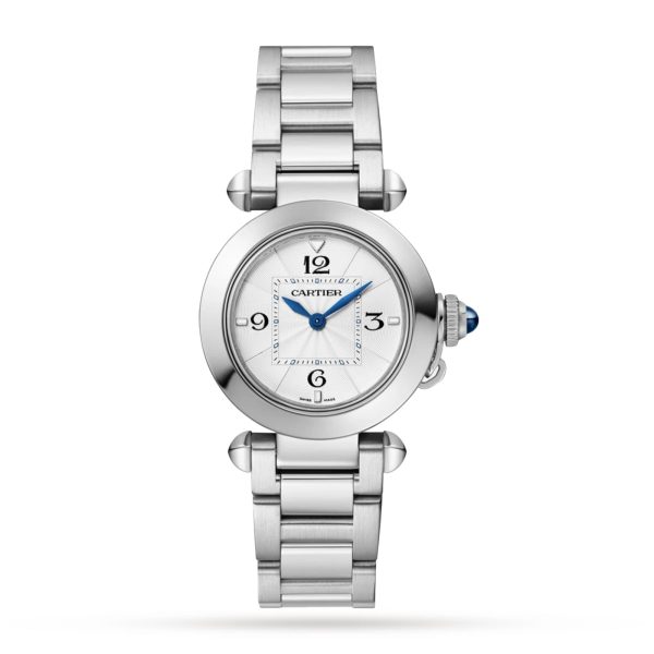 Cartier Pasha de Cartier Watch 30mm Quartz Steel Interchangeable Metal And Leather Straps WSPA0021