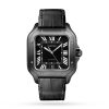 Cartier Santos De Cartier Watch Large Model Automatic Steel Adlc Interchangeable Rubber And Leather Bracelets WSSA0039