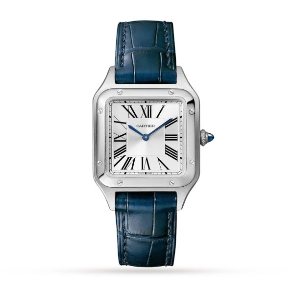 Cartier Santos-Dumont Watch Small Model Quartz Steel Leather WSSA0023