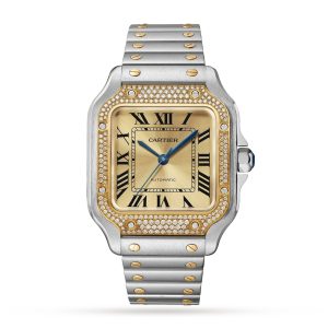 Cartier Santos de Cartier medium model mechanical movement with automatic winding W3SA0007