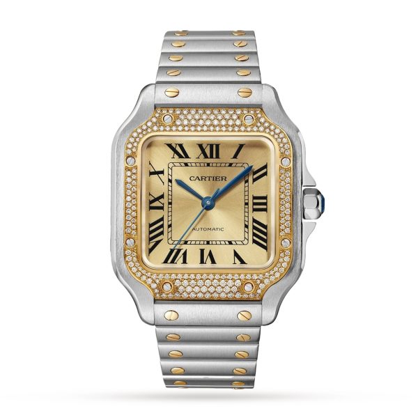 Cartier Santos de Cartier medium model mechanical movement with automatic winding W3SA0007