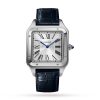 Cartier Santos-dumont Watch Extra-Large Model Hand-Wound Mechanical Steel Leather WSSA0032