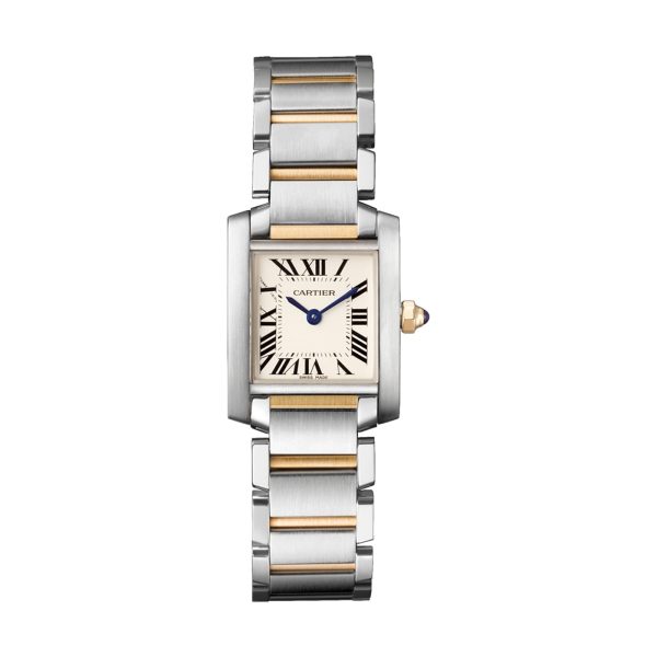 Cartier Tank Française Watch Small Model Quartz Steel W51007Q4