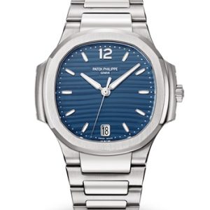 Patek Philippe Ladies Nautilus Blue Dial Stainless Steel 7118/1A-001