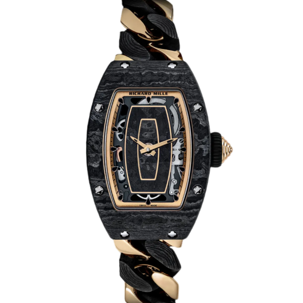 Richard Mille RM07-01 Rose Gold CA Case Black Dial Automatic Watch