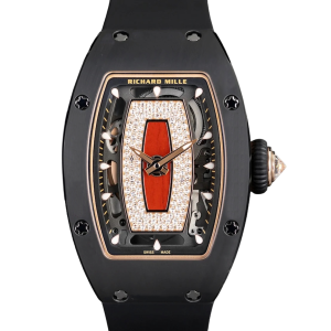 Richard Mille RM07-01 Rose Gold TZP Case Red Accents Automatic Watch