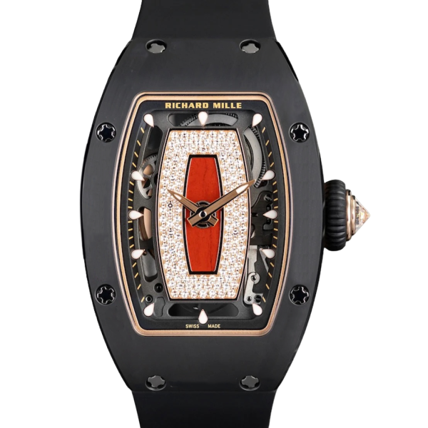 Richard Mille RM07-01 Rose Gold TZP Case Red Accents Automatic Watch