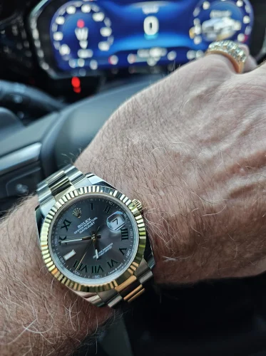 Click to view full screen Rolex Datejust II 41mm Rhodium Dial 126333 “Wimbledon” Two-Tone Oyster photo review